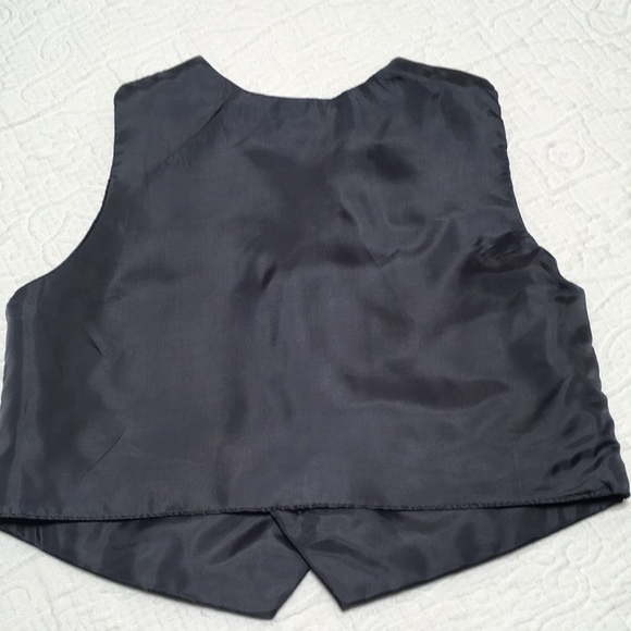 3T (6/$20) Black Pinstripe Vest/Waistcoat - Picture 8 of 8